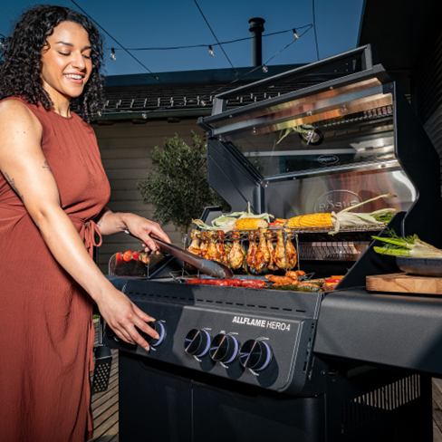 Rösle Gasgrill Allflame Hero 4 