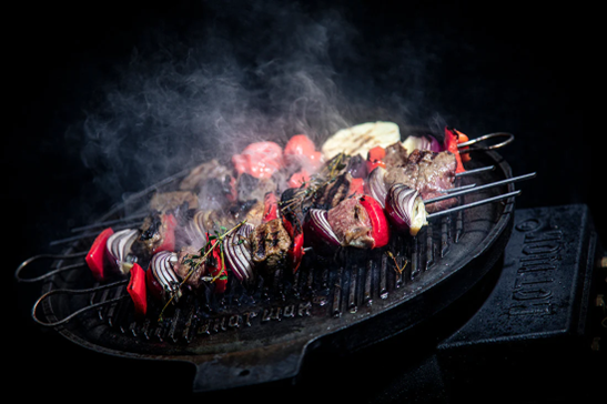 TGO Hot Wok Grillplatte Gusseisen 32,5cm