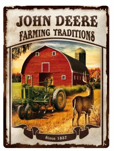 Blechschild 30x40cm John Deere - Farming Traditions