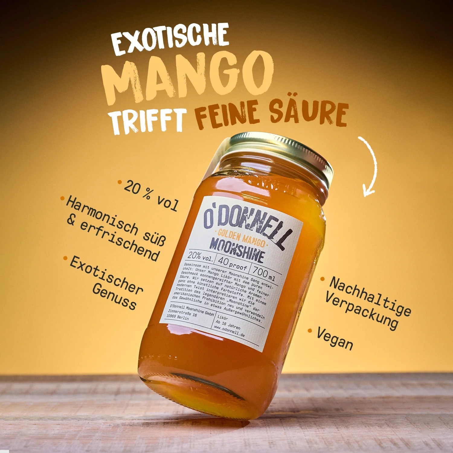 O`Donnell Moonshine 700ml Golden Mango