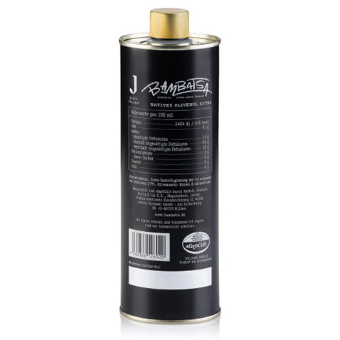 Jordan Olivenöl  Bambatsa extra wildes Olivenöl 500ml Dose