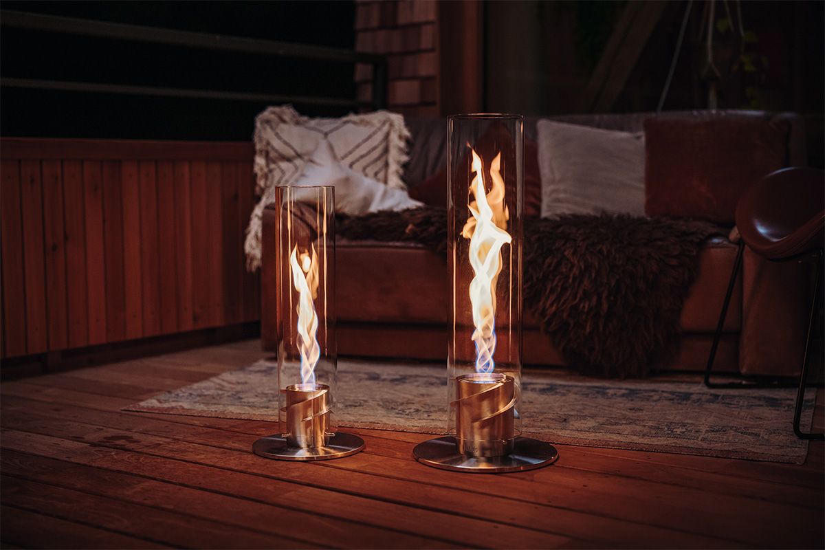 Höfats Spin 1500 Tischfeuer  silber  