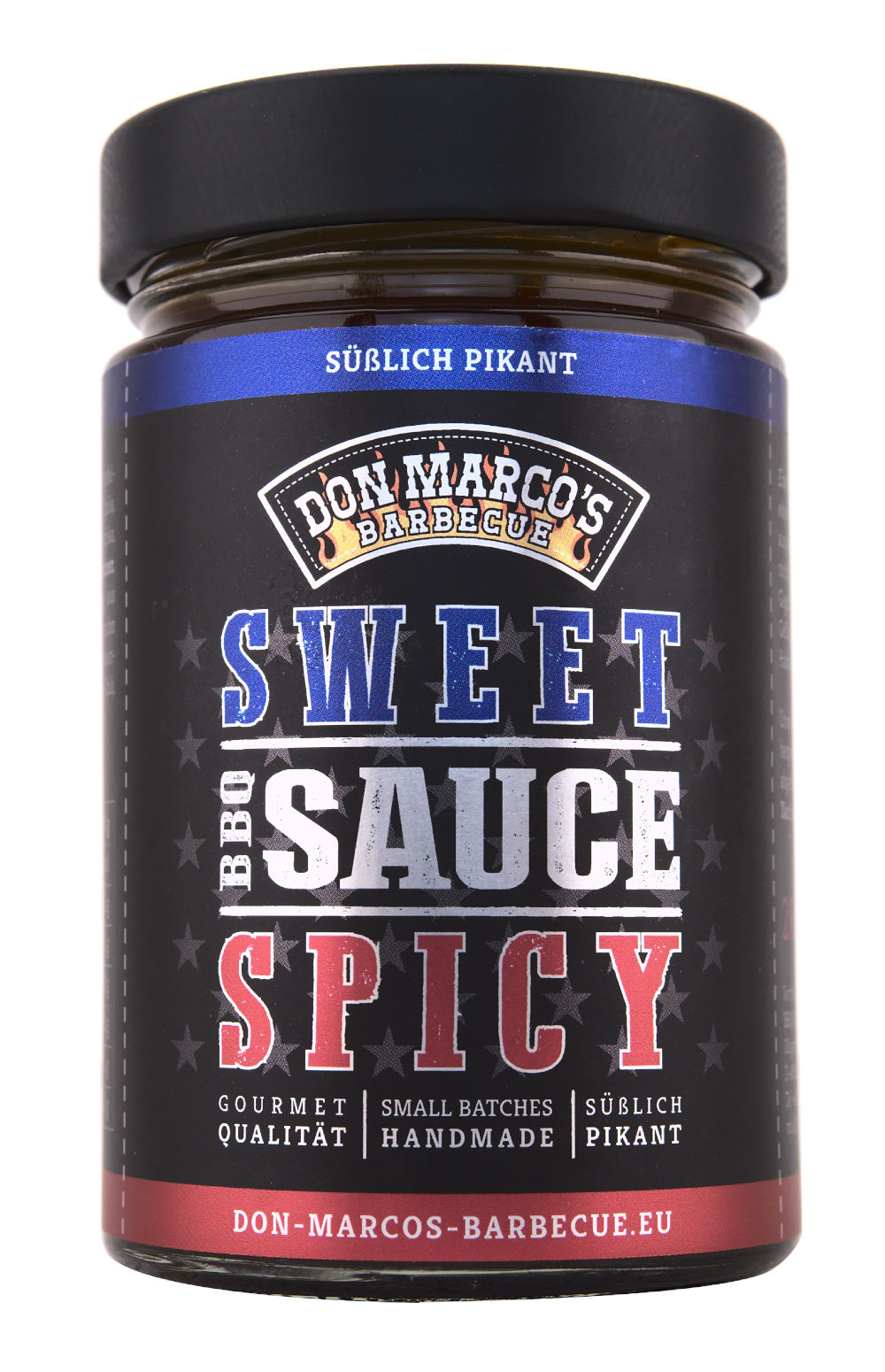 Don Marco's Sweet & Spicy BBQ Sauce 260ml Glas mit Twist off Deckel