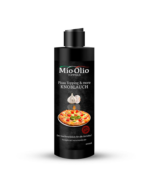 Mio-Olio Gewürzöl mit Knoblauch 200ml Flasche