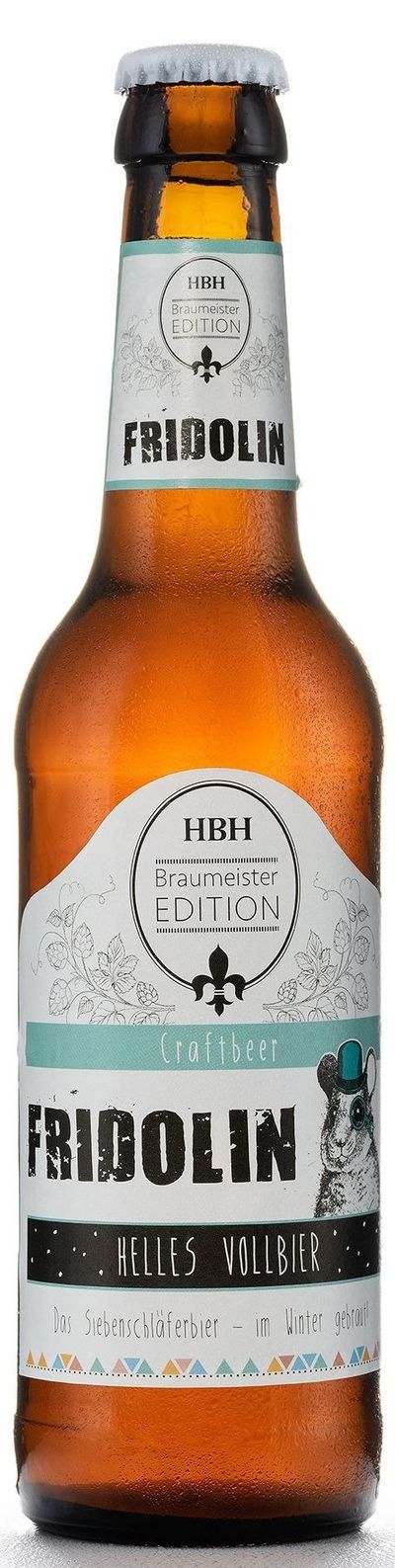 HBH Fridolin helles Vollbier 0,33l Flasche