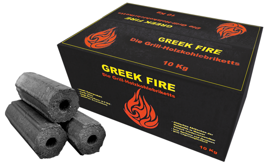 Greek Fire Grill-Holzkohlebriketts 10Kg